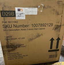 Home Decorators Collection Cabinets Home Decorators Alster 25 in.W x 26 inD x 8 in.H Bathroom Wall Cabinet Brown Oak