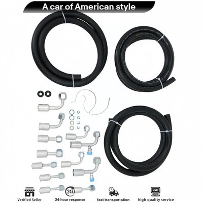 1Set For Custom Air Conditioning Lines Universal A/C Hose & Fitting Kit 42810100
