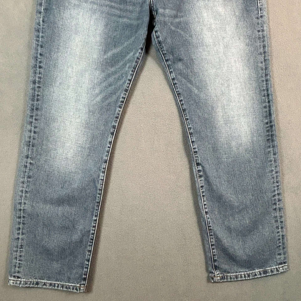 Lucky Brand 221 Jeans Mens 36x30 Straight Fit Med Wash Distressed 100% Cotton - Image 4 of 4