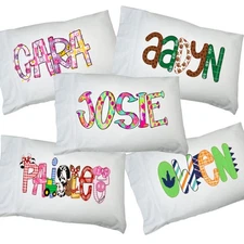Alphabet Soup Personalized Pillowcases