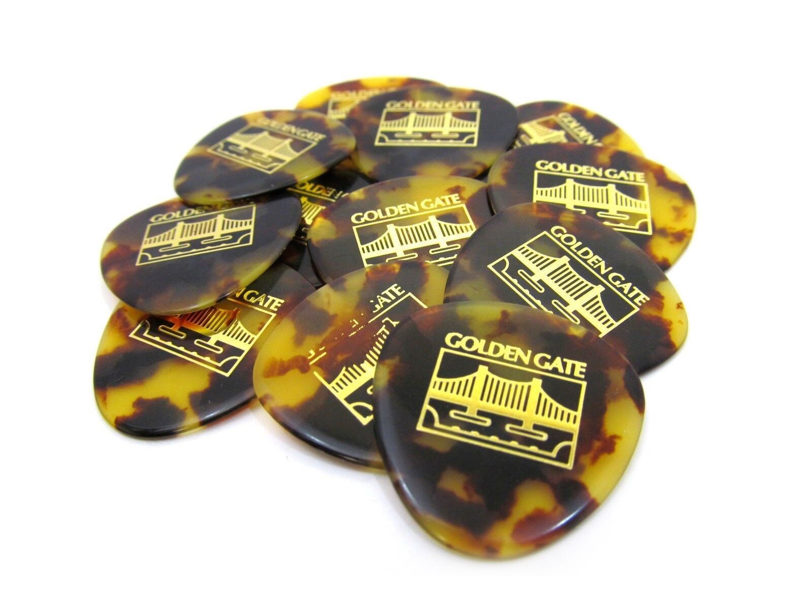 Golden Gate Mandolin Picks 12 Pack Guitar Picks Flat Picks Shell 1.3mm