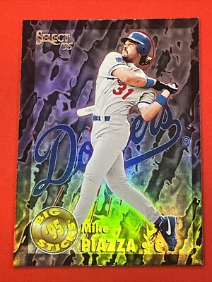 Mike Piazza Dodgers 1995 Pinnacle Select Big Sticks #BS4