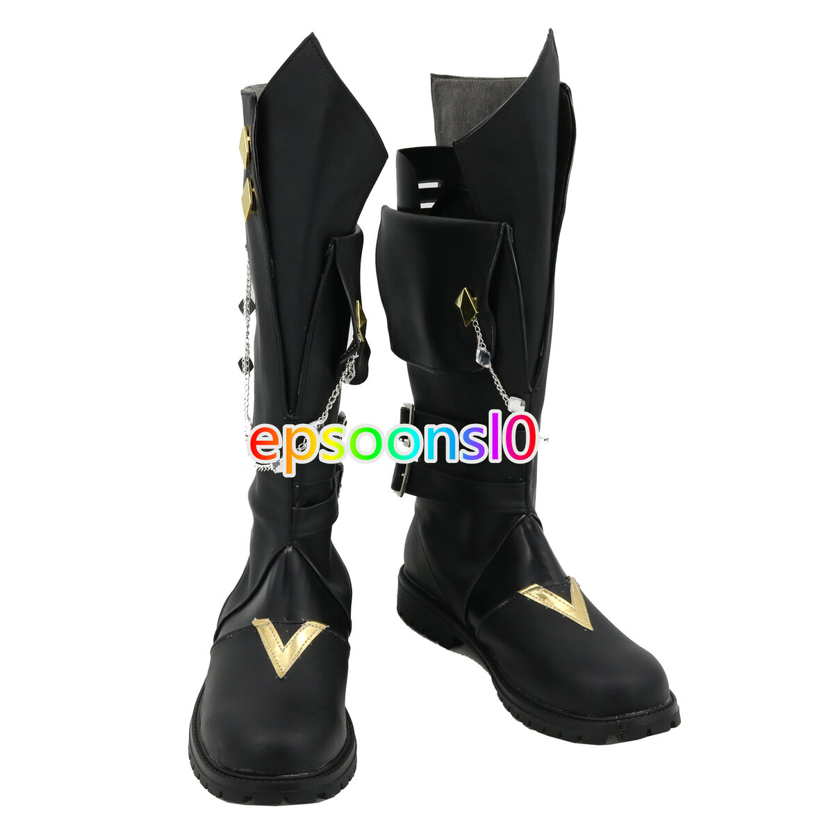 Genshin Impact Eleven Fatui Cosplay Shoes