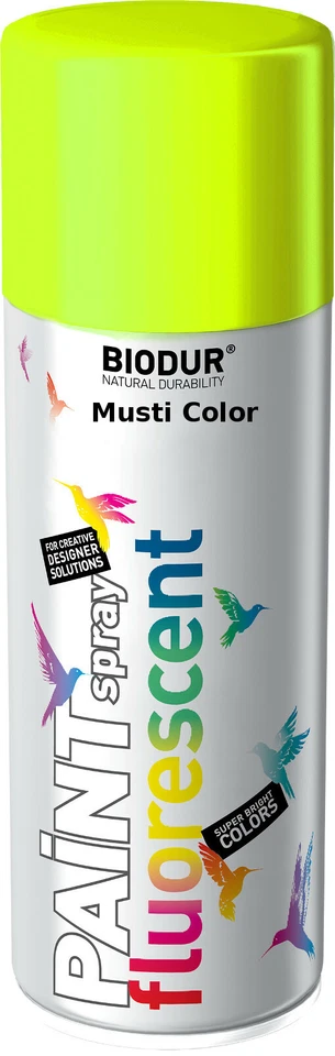 Biodur Fluorlack Markierungsspray Leuchtstoff Leuchtspray Forst Signalfarbe Gelb