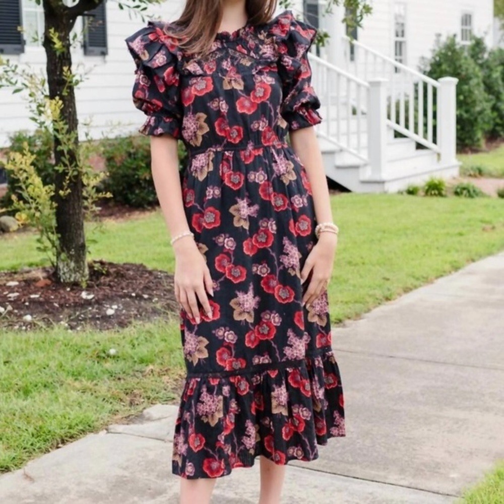 【Sinoon】 Puff Sleeve Pintuck Dress /追跡付 Off-Shoulder Smocked Puff Sleeve Maxi Dress – SNIDEL