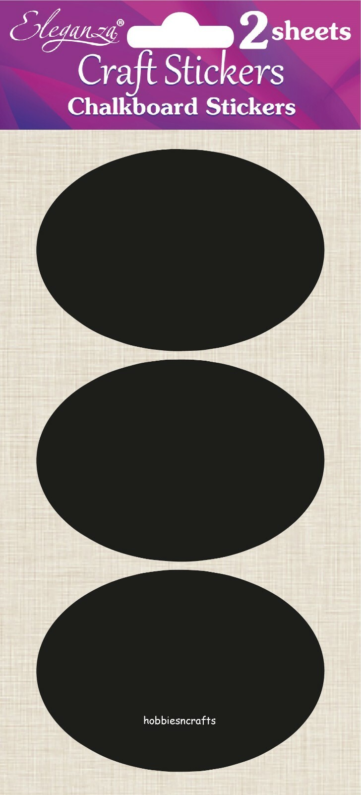 OVAL CHALKBOARD Eleganza Stickers Invitations Crafts Scrap Cards 2 Sheets