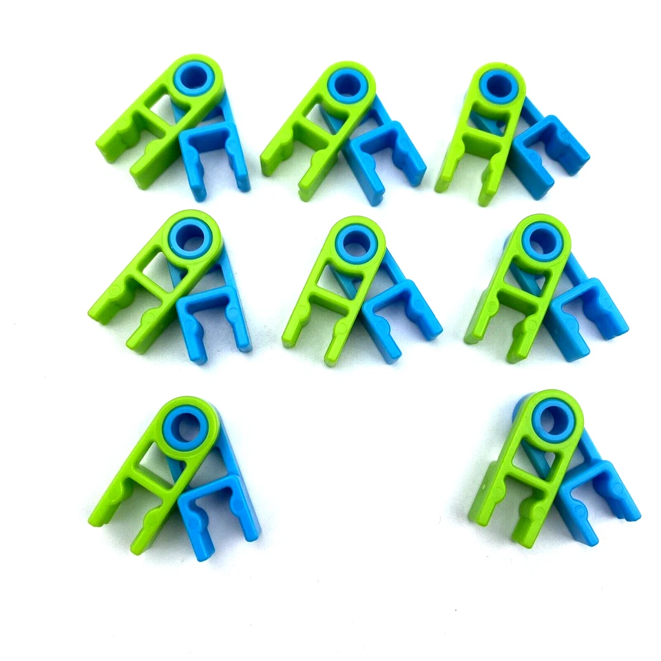 Knex Hinges - 8 Pairs (16 pieces) K'nex Blue & Green Standard Replacement Parts - Image 2 of 3