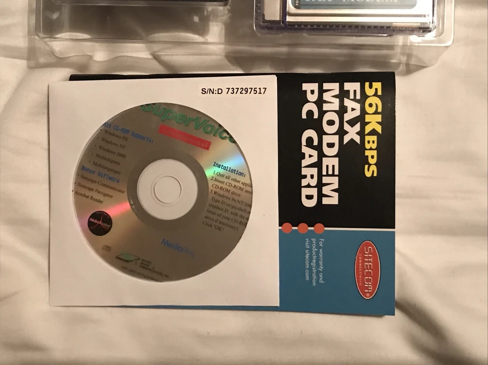 Vintage Sitecom 56K Fax / Modem Laptop PC Card - Image 4 of 4