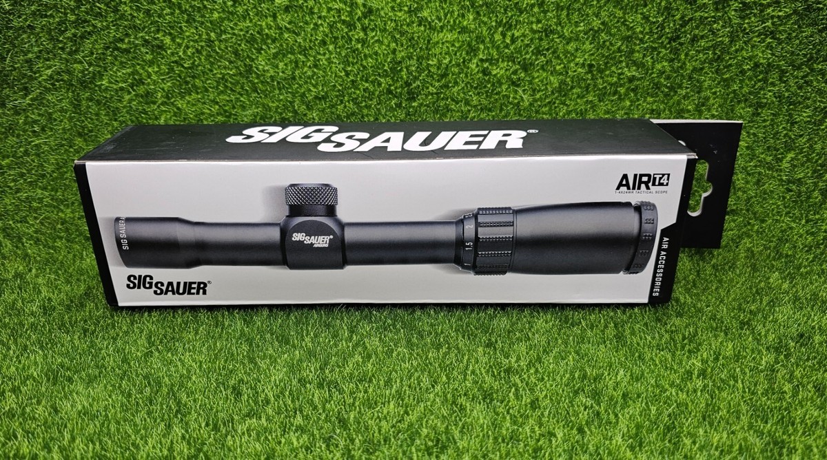 Sig Sauer Air Rifle Scope 1-4x24mm MIL Dot Reticle, Multi-Coated