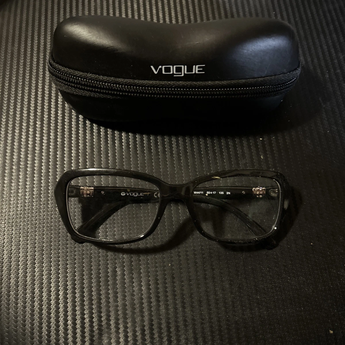 VOGUE VO 2964-SB W44/11 BLACK SILVER AUTHENTIC FRAMES  display picture 2