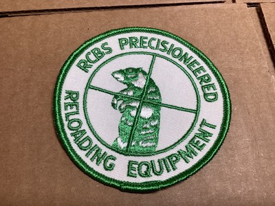 Vintage RCBS PRECISIONEERED Reloading Equipment Hunting/Gun/Rifle Patch NOS