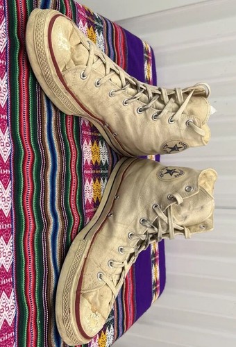 Vintage 1950s Converse All Star Mens 14 Chuck Taylor Red Label USA  Rare DAMAGED