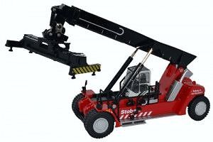 Oxford Diecast 76KRS005 Konecranes Reach Stacker Stobart (Red) OO Gauge