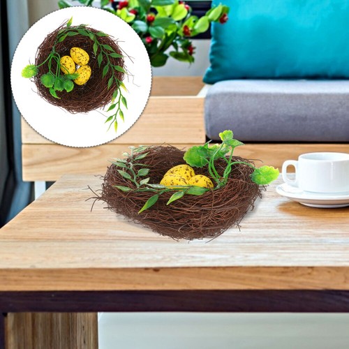 5er-Set Künstliche Vogelnester - Naturlook-Deko Für Fenster, Garten & Fotografie