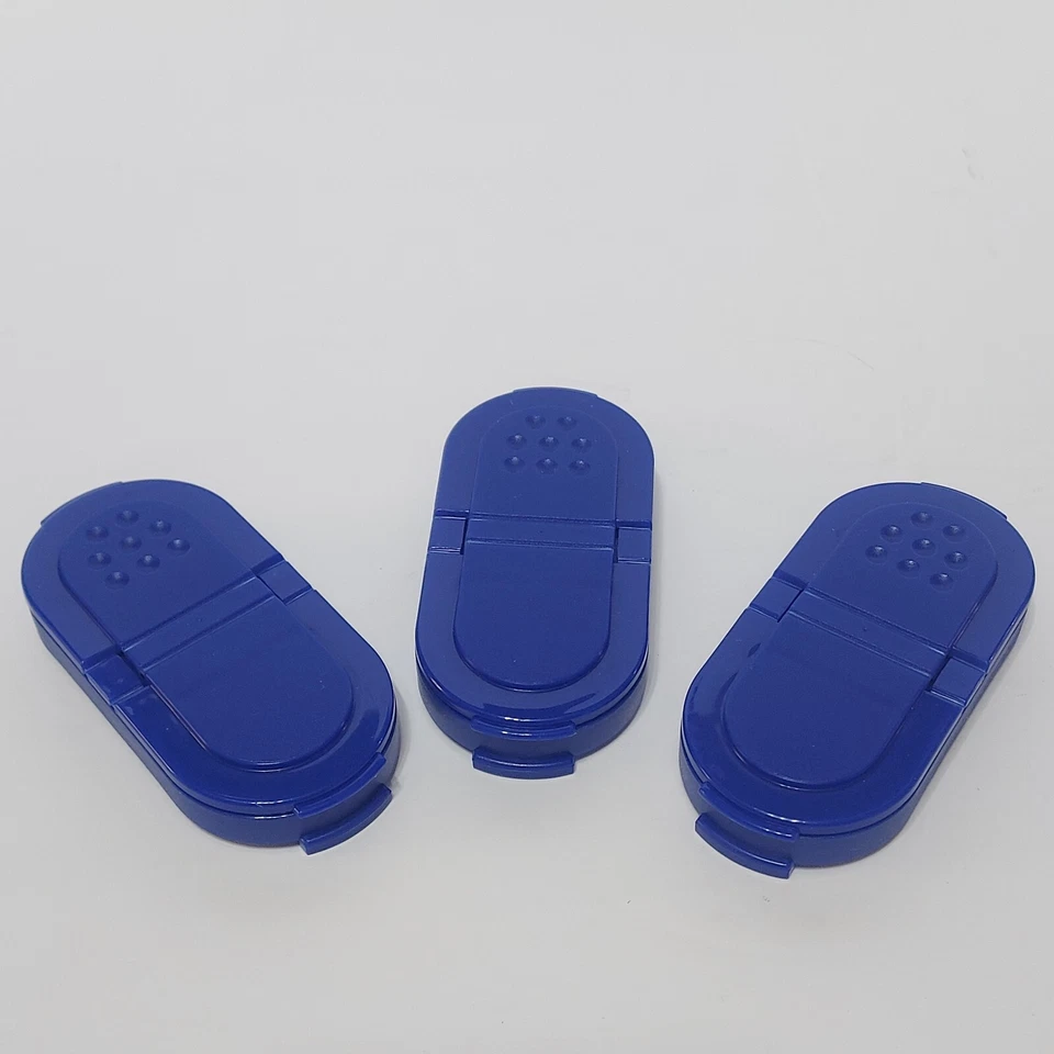 Set of 3 Tupperware Spice Storage Shakers Container Replacement Lids #1844B - Image 2 of 4