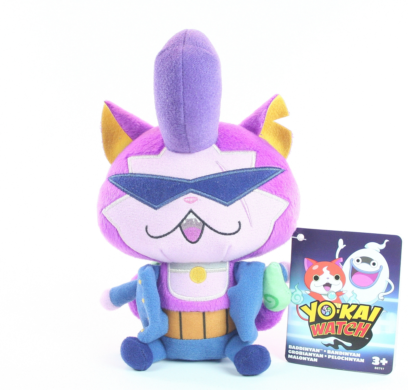 YO-KAI WATCH plush BADDINYAN 8"" soft toy cat game - NEW!
