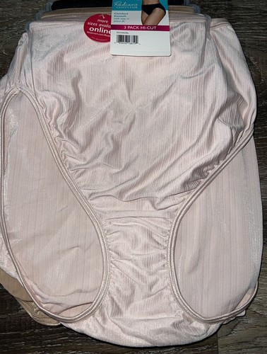 Vanity Fair Radiant Womens Hi-Cut Underwear Panties 3-Pair Nylon Blend (H) ~ S - Picture 1 of 5