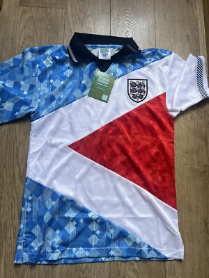 England score draw football shirt size Large men brand-new retro style