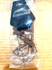 vintage g, accessorio brown necklace with crystal brown balls also brand new