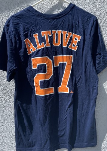 Astros MLB The Nike Tee Jose Altuve Jersey Style #27 Navy T-Shirt Large NWOT - Picture 2 of 6
