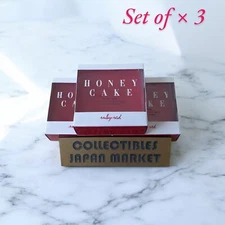 SHISEIDO HONEY CAKE Soap RUBY RED Translucent Fragrance 100g x 3 JAPAN / FedEx