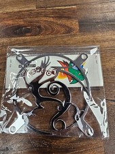 Chrome Gecko Fan Grill Cover   80mm PC Case Fan Guard   Unique Lizard Design