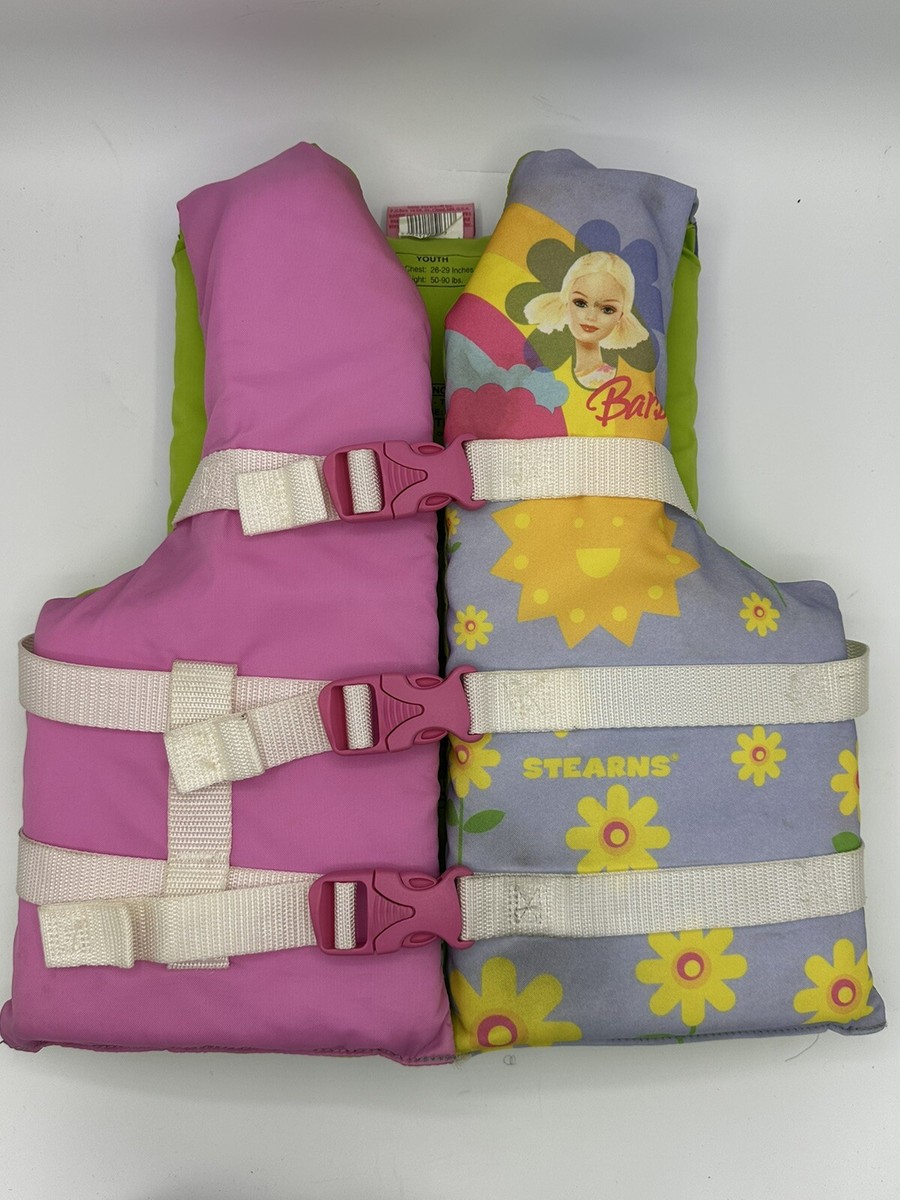 Barbie Life Jacket- Youth- Chest 26”-29” For 50-90lbs Girls