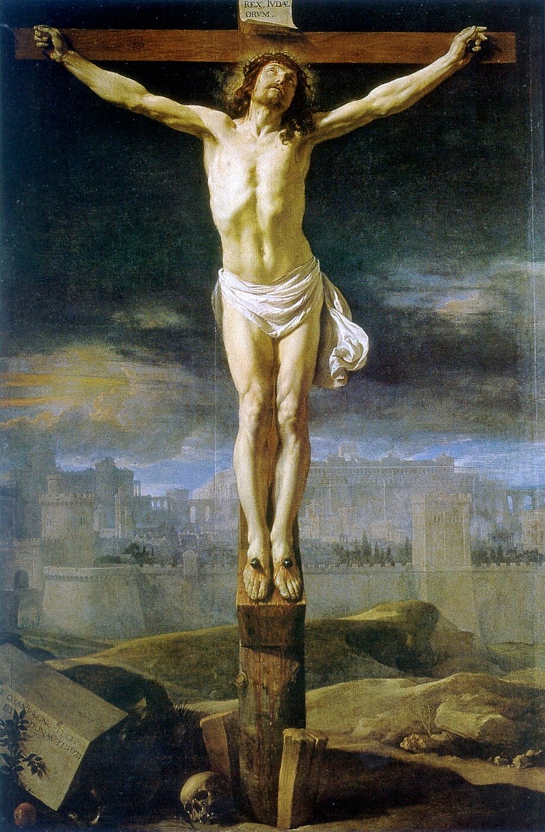 Jesus The Crucifixion 8 x 10 ready to be framed Vintage Style look