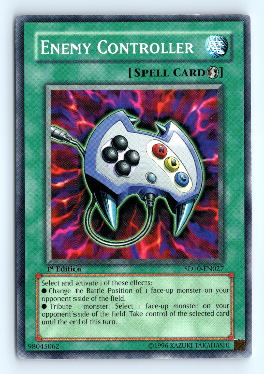 Yu-Gi-Uh Enemy Controller #SD10-EN027 Structure Deck: Machine Re-Volt tcg LP