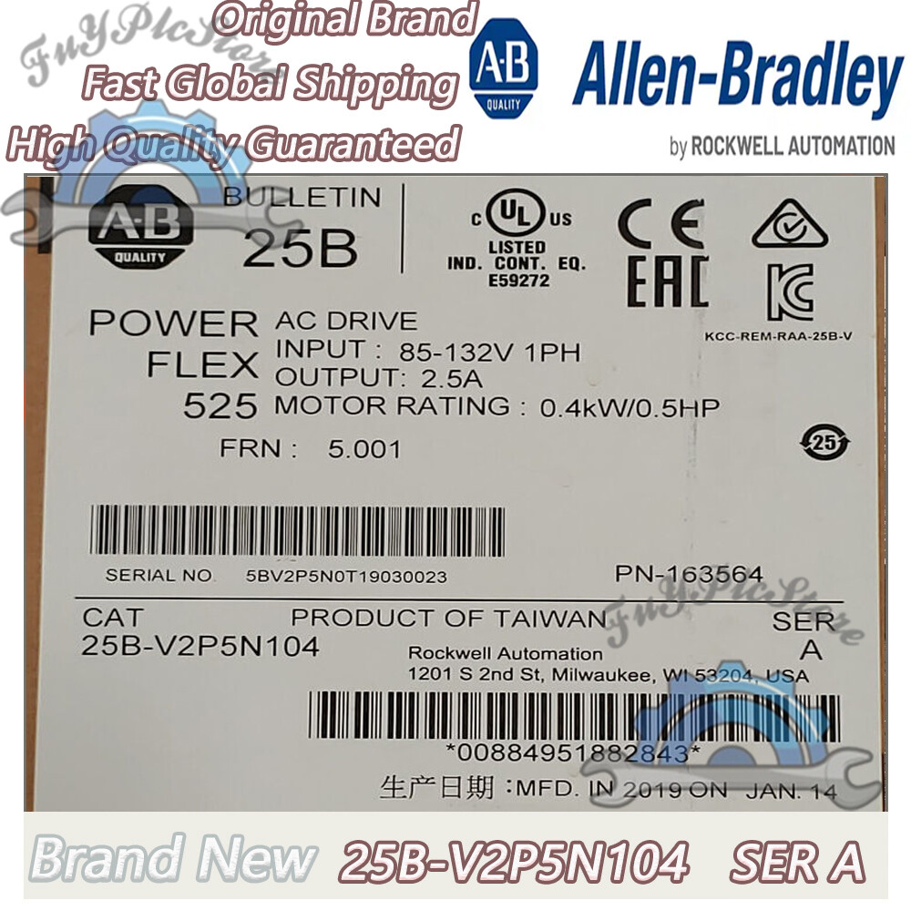 AB 25B-V2P5N104 Ser A Brand New Quality Guaranteed Free Ship
