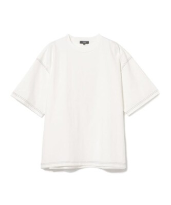 (ASK availability First)BEAMS HEART Stitching color combination over T-shirt new