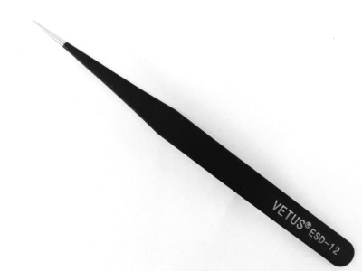 ESD-12 Vetus Pro Straight Tweezer Eyelash Extension Supplies 