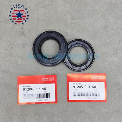 #ad #ad New Axle Seal Set 91206 PL3 A01 amp; 91205 PL3 A01 Fits For 1995 2000 Honda Civic $11.19