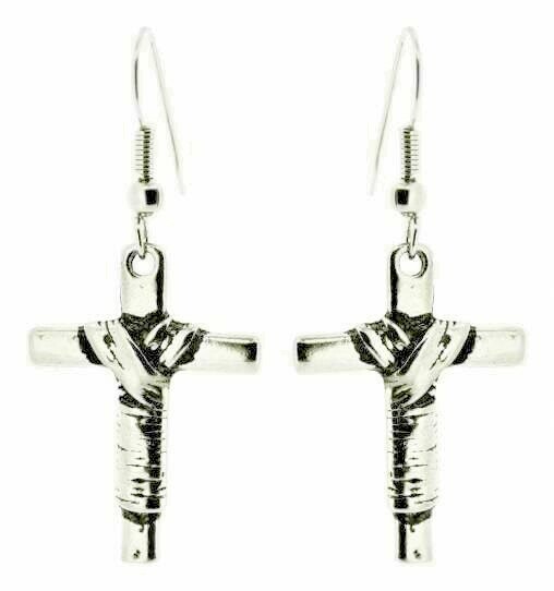 Ohrringe Kreuz OhrhäNger Kreuz OhranhäNger Kreuz Cross Earrings Pendientes Cruz-image