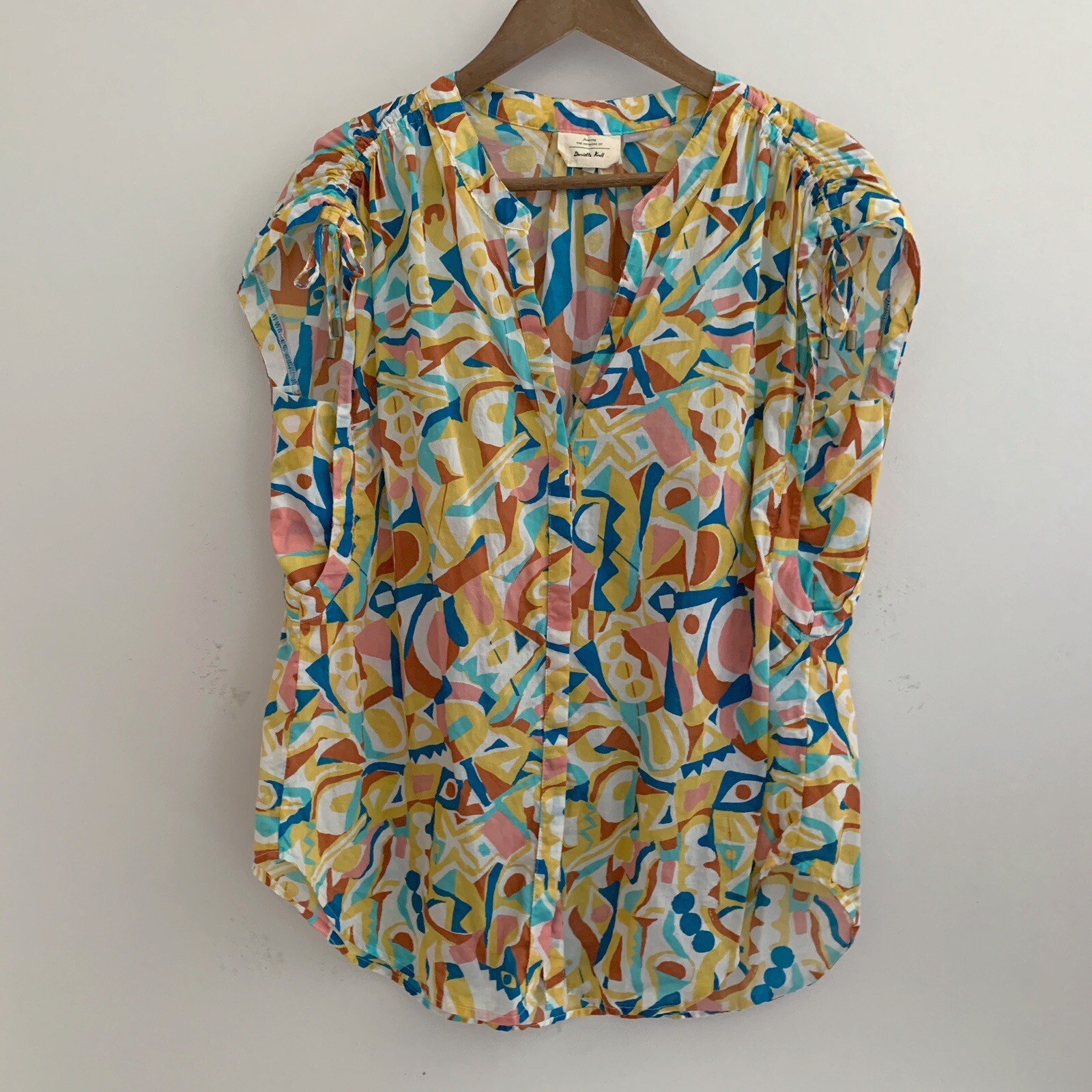 Danielle Kroll Brooklynite Button Front Shirt Med… - image 2