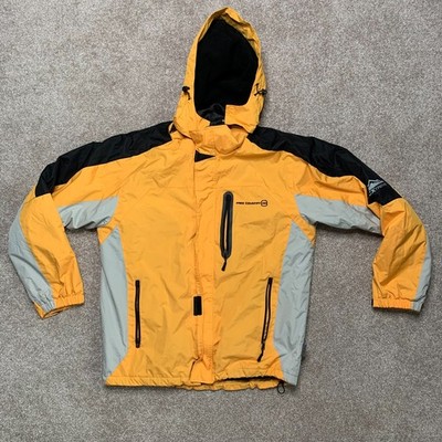 Winter Coat Free Country FCXtreme Hoodie Fleece Lining Size M Yellow HiVis