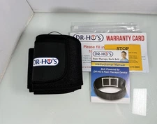 Dr Ho’s Pain Therapy Back Belt, Adjustable One Size - Black Neoprene - Belt Only