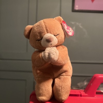 Vintage TY Beanie Baby Hope Bear 1998 mit Etikettfehler