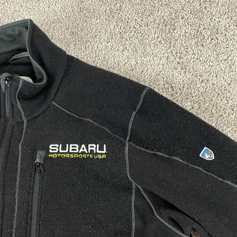 Chaqueta Kuhl Interceptr Para Hombre Grande Negra Cremallera Completa Subaru Rally Motorsports R1 Foto 2 de 4