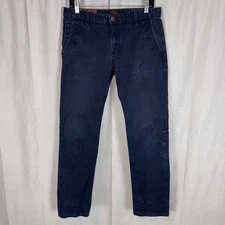 Dockers Pants Mens 33x32 Blue Slim Tapered Leg Chino Stretch Casual Comfort