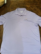 Columbia Golf Shell Point Men's 2XL Lavender Polo Shirt Short Sleeve Polyester