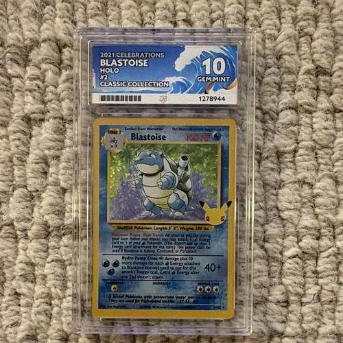 Pokémon 2021 English Blastoise 2/102 Holo Celebrations ACE 10