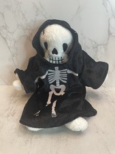 Vtg TY Beanie Baby - CREEPERS the Skeleton 9 inch 