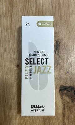 D Addario Organic Select Jazz Filed Tenorsaxophon Blätter 2 Soft   5er Pack