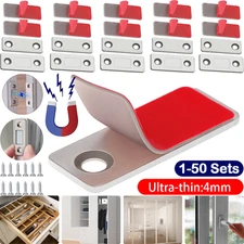 Lot Strong Magnetic Cabinet Catch Ultra Thin Adhesive Door Latch Drawer Closure