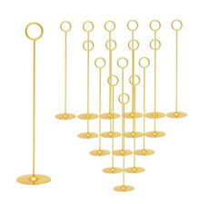 16-piece Gold Table Number Holders Place Card Holders 12 Inch