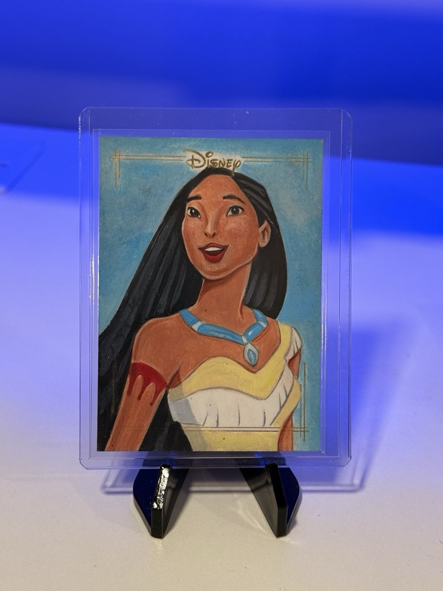 2025 Topps Chrome Disney Pocahontas 1/1 Sketch Card BEAUTIFUL GEM