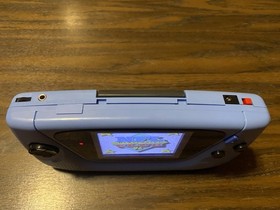 Working!!! Sega GAME GEAR w/ IPS Screen New Powder Blue Shell