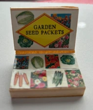 Dollhouse Miniature Seed Packets, Set of 8, In Box