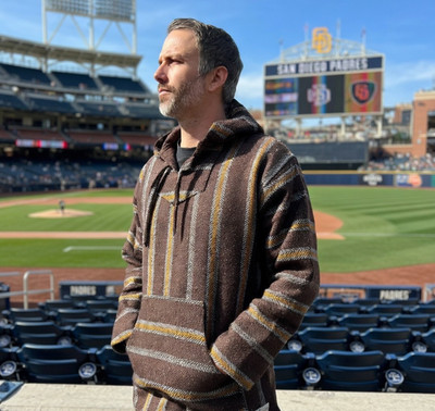 San Diego Padres Color Hoodie | Baja Hoodie Drug Rug | Brown Gold | SOFT INSIDE
